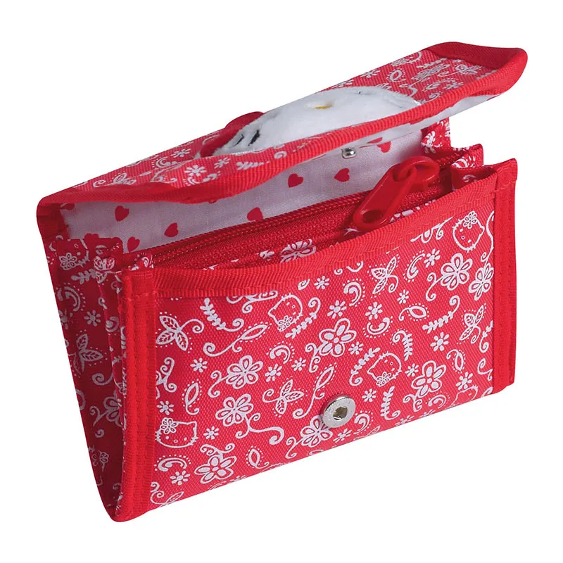 Porte-monnaie Hello Kitty Rouge - 12cm-1
