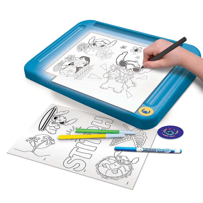 École de dessin avec table lumineuse Stitch - 5+-4