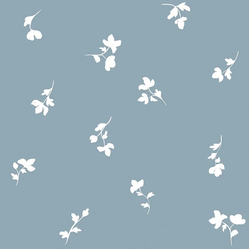 Papier peint Paris Fleurs Bleues - 50x280cm-0