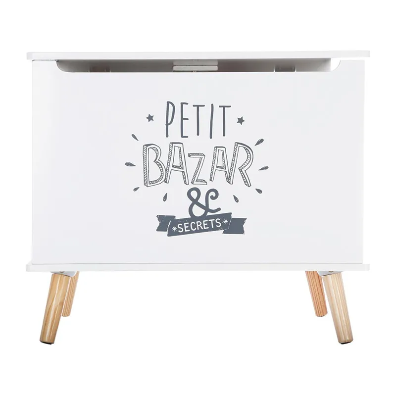 Coffret Petit bazar Blanc/Naturel - 58x48cm-1