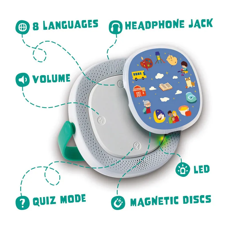 Lecteur éducatif audio Timio à batterie + 5 disques - 24m+-3
