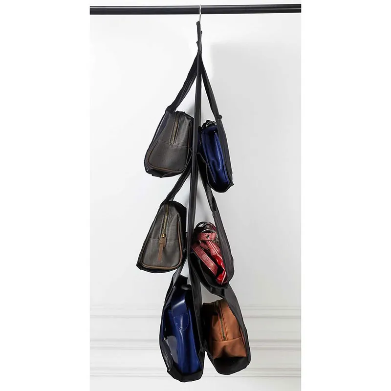Rangement à suspendre Sac à main Noir - 83cm-2