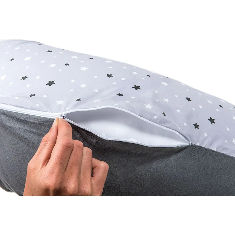 Housse coussin de maternité Étoiles Gris - 170cm-2