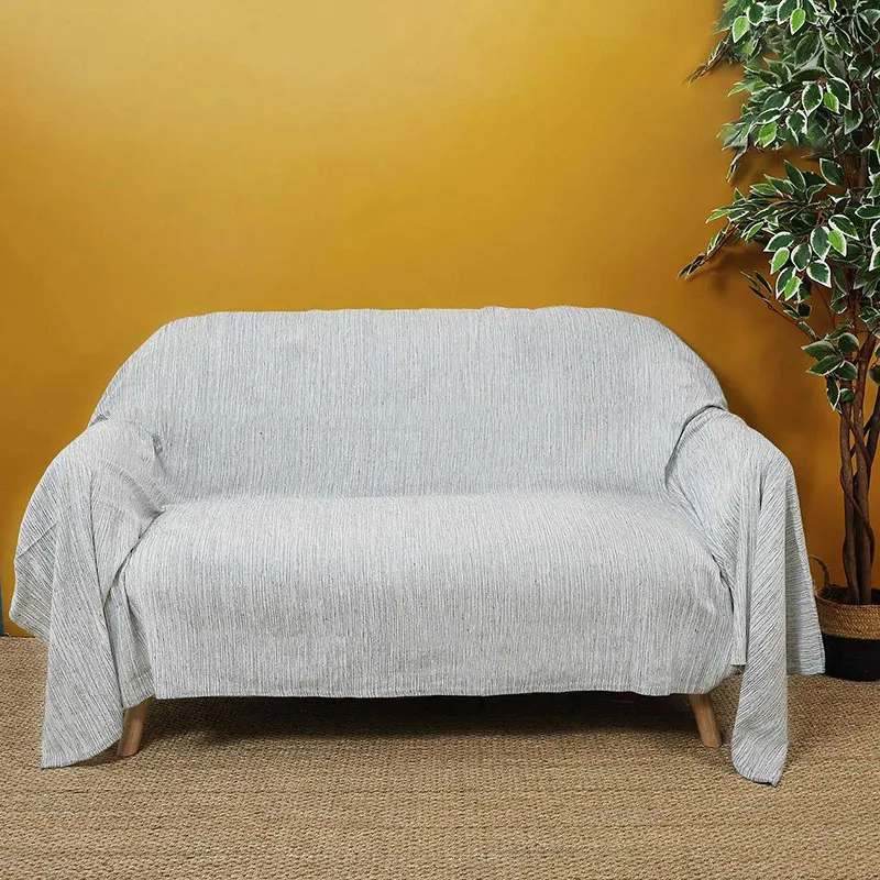 Jeté de canapé Gris Clair - 170x250cm-2