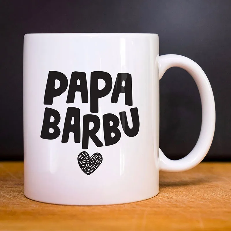 Mug Papa Barbu - Blanc-0