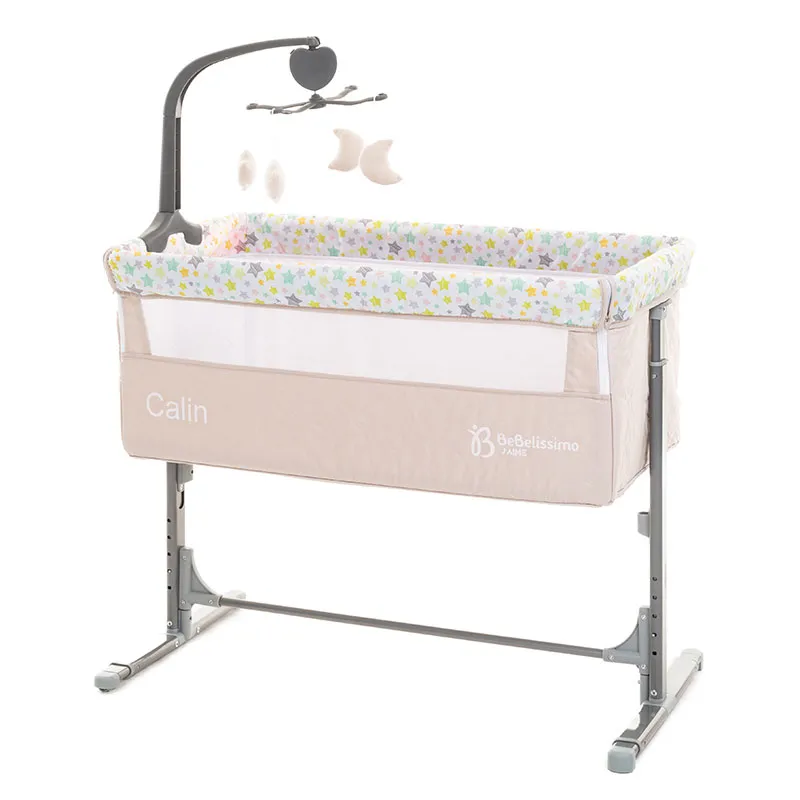 Berceau Cododo avec mobile musical Beige - 0m+-6