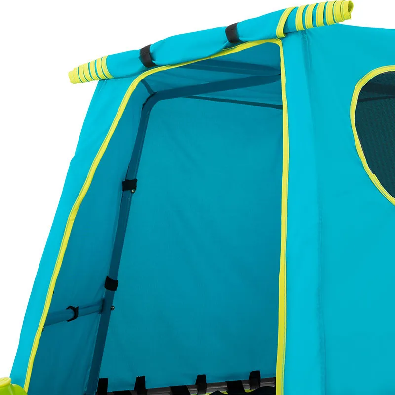 Aire de jeux Tour + Portique Métal - 18m+-4
