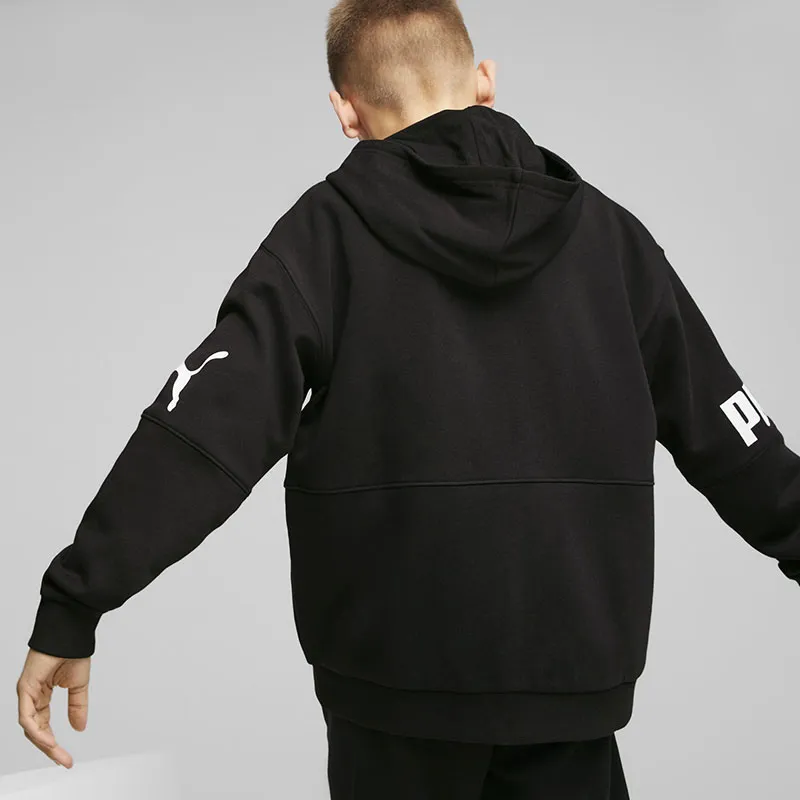 Veste à capuche Garçon Power Puma - Noir-5