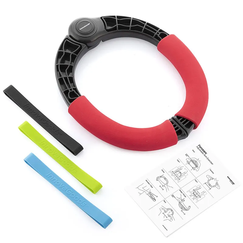 Appareil muscu bras avec résistance + guide exercices Forcearc - 31,5x26x3,3cm-1