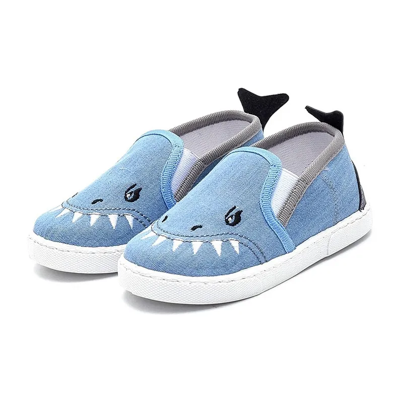 Sneakers Requin 3D - Bleu-0