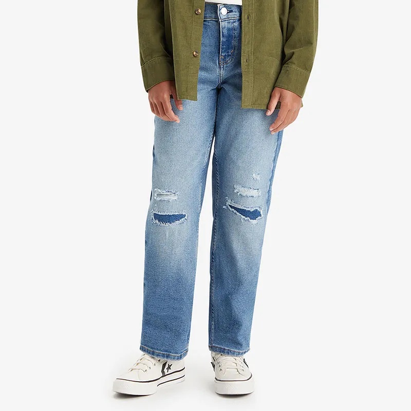 Jean Junior Stay Loose - Basil sky-6