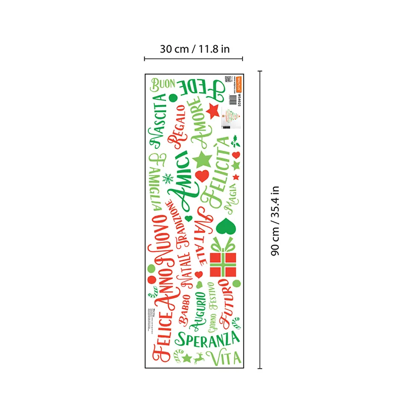 Stickers - Sapin & Ecritures italiennes-6