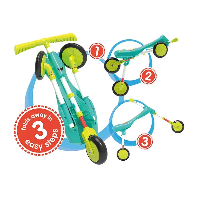 Tricycle Scuttlebug Luciole Jaune/Vert - 12m+-17
