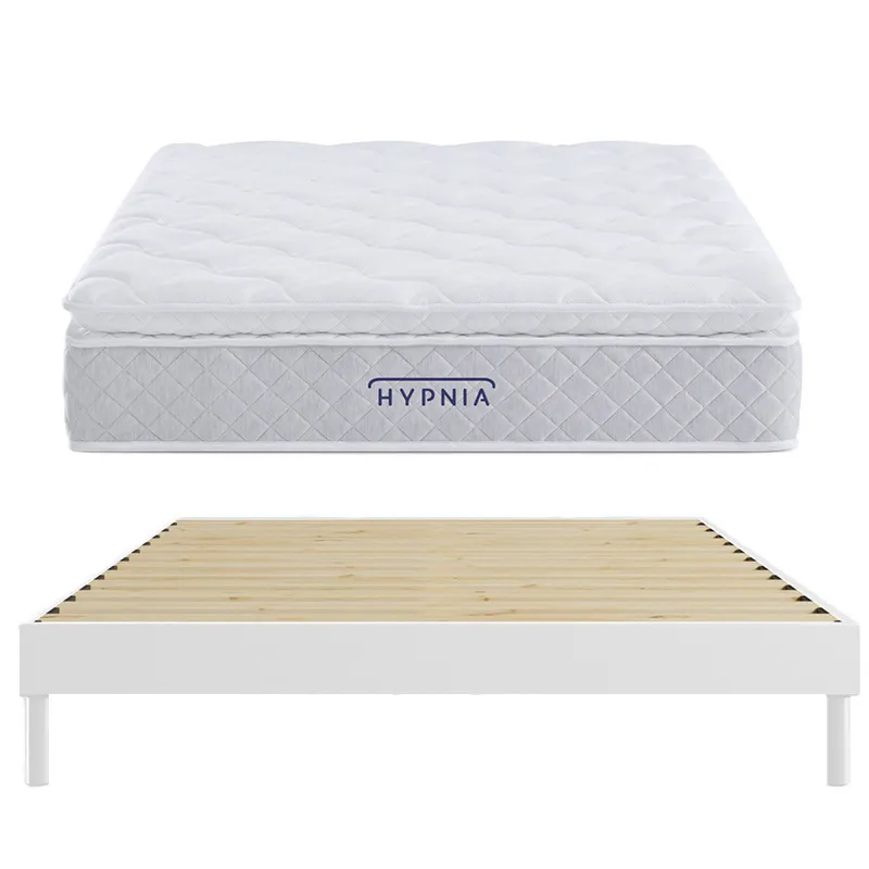 Matelas Bien-être Suprême + sommier Blanc-0