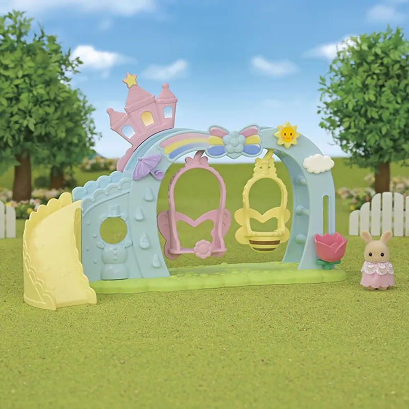 Aire de jeu des bébés & bébé lapin crème - 7pcs-2