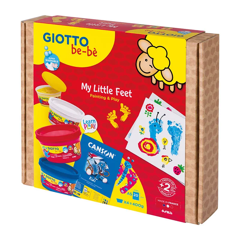 Kit créatif Peinture au doigt My Little Feet Be-bè - 5pcs-1