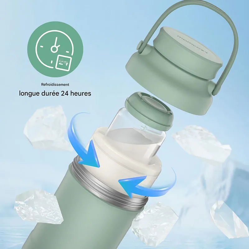 Refroidisseur lait maternel portable - Vert-3