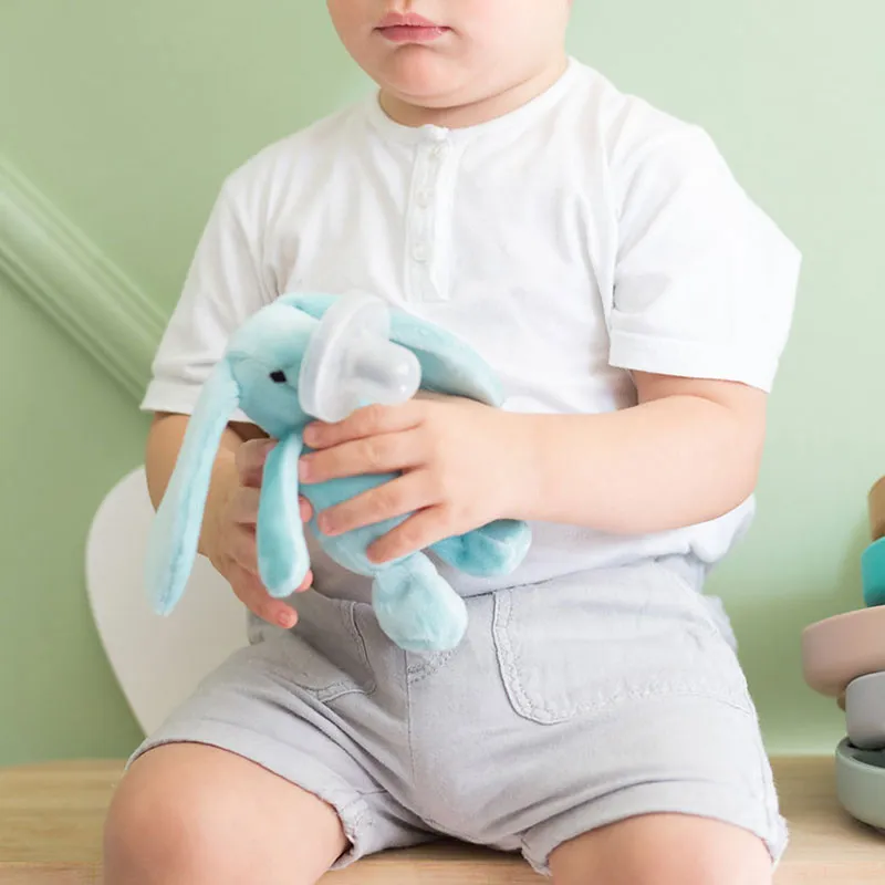 Peluche sucette Lapin Blanc - 0m+-4