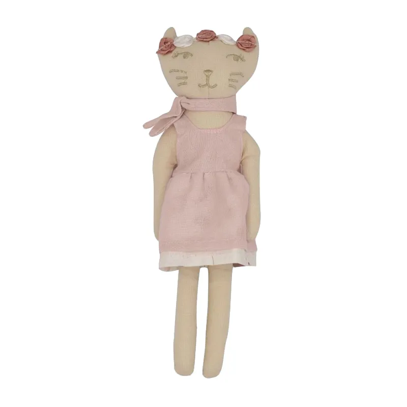 Poupée Chat Rose & Lili - 20cm-2