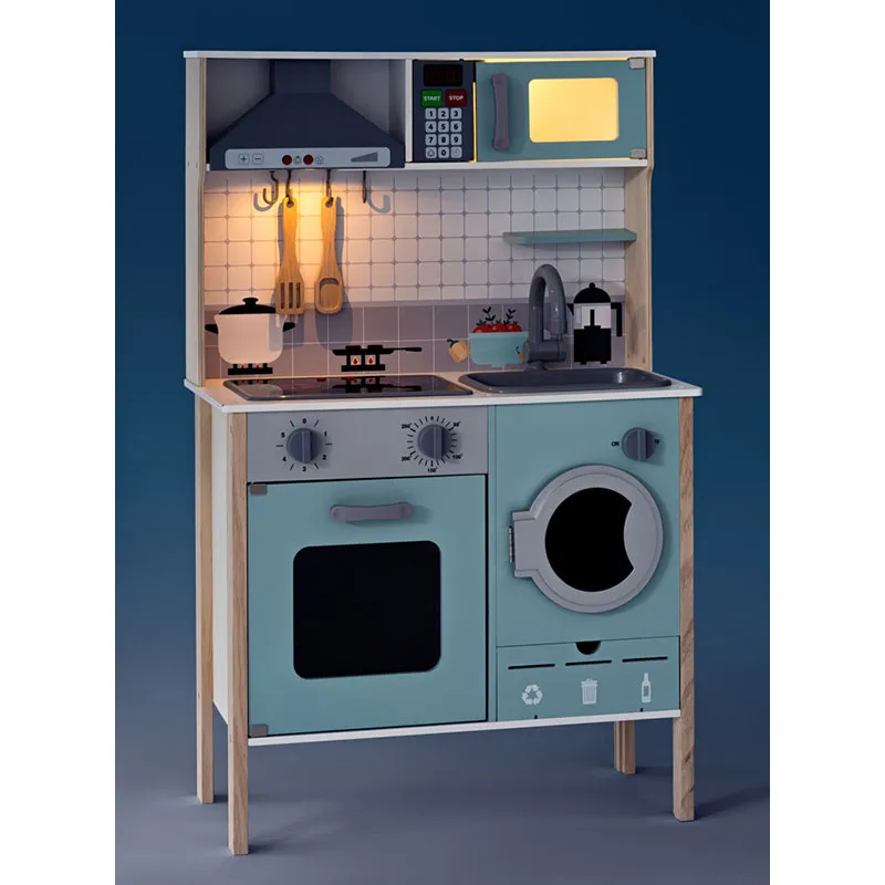 Cuisine sons et lumières en bois Dakota - 36m+-4