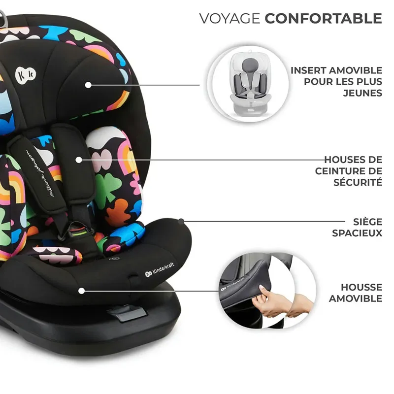Siège-auto 360° I-Grow i-Size/Isofix 40-150 cm - Happy Shapes-10