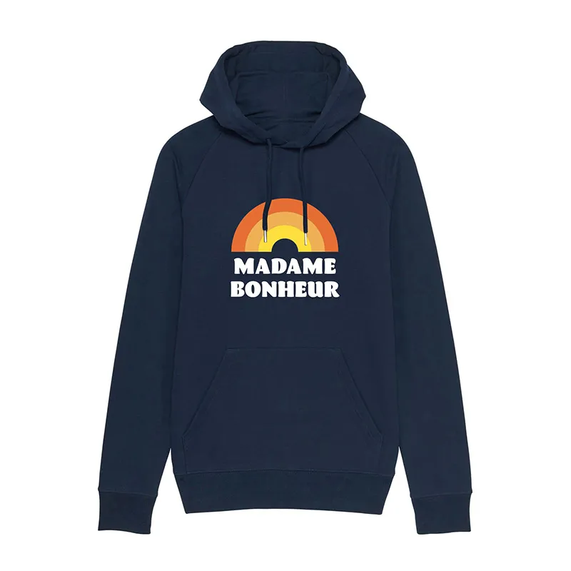 Hoodie Femme Madame bonheur waf - Navy-0