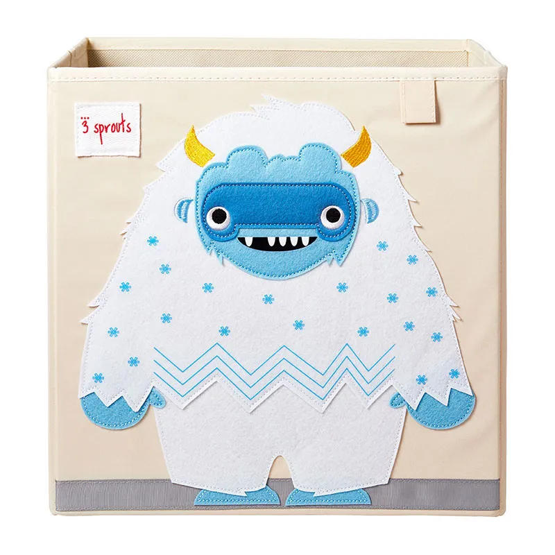Cube de rangement jouets Yeti - 33x33cm-1