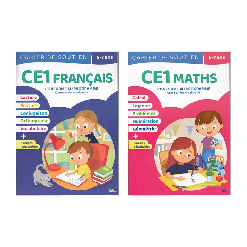 2 Chaiers de soutien CE1 Français/Maths - 6+-0