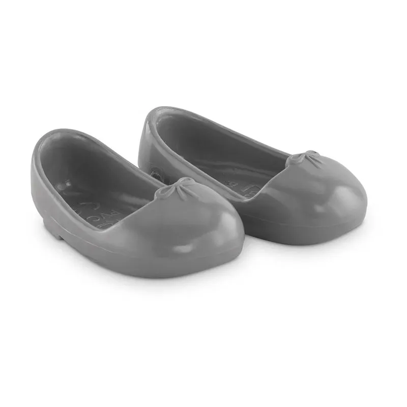 Ballerines grises - Poupée 36cm-1