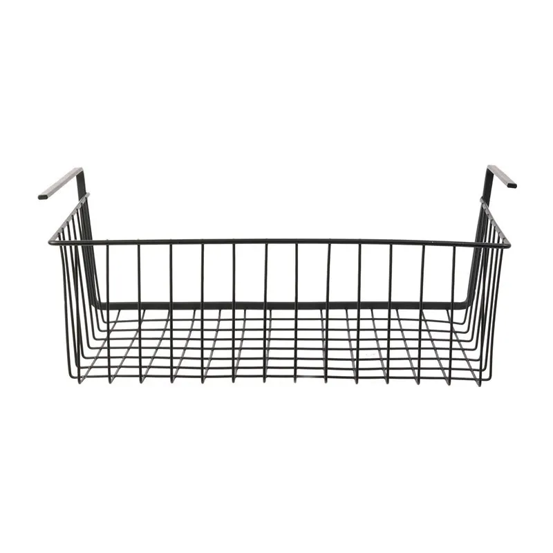 Panier filaire suspendu métal Noir - 26x14cm-2