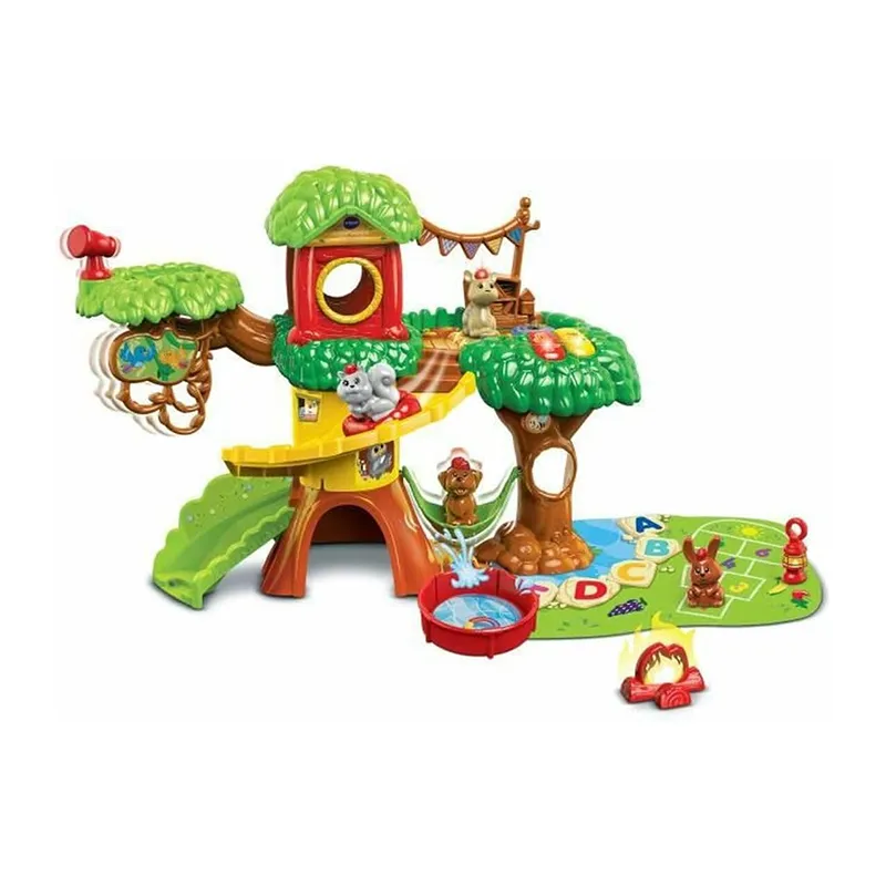 Tut Tut Animo Arbre cabane interactif + 4 Animaux - 12m+-1