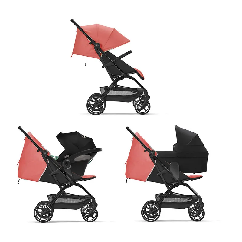 Poussette Compacte Eezy S+2 B Hibiscus Red/Black - 0m+-3
