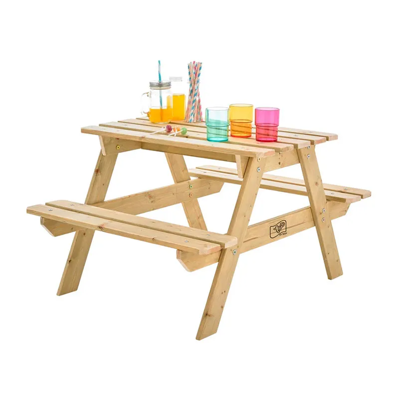 Table de pique-nique Forestiere bois - 90x70x50cm-7