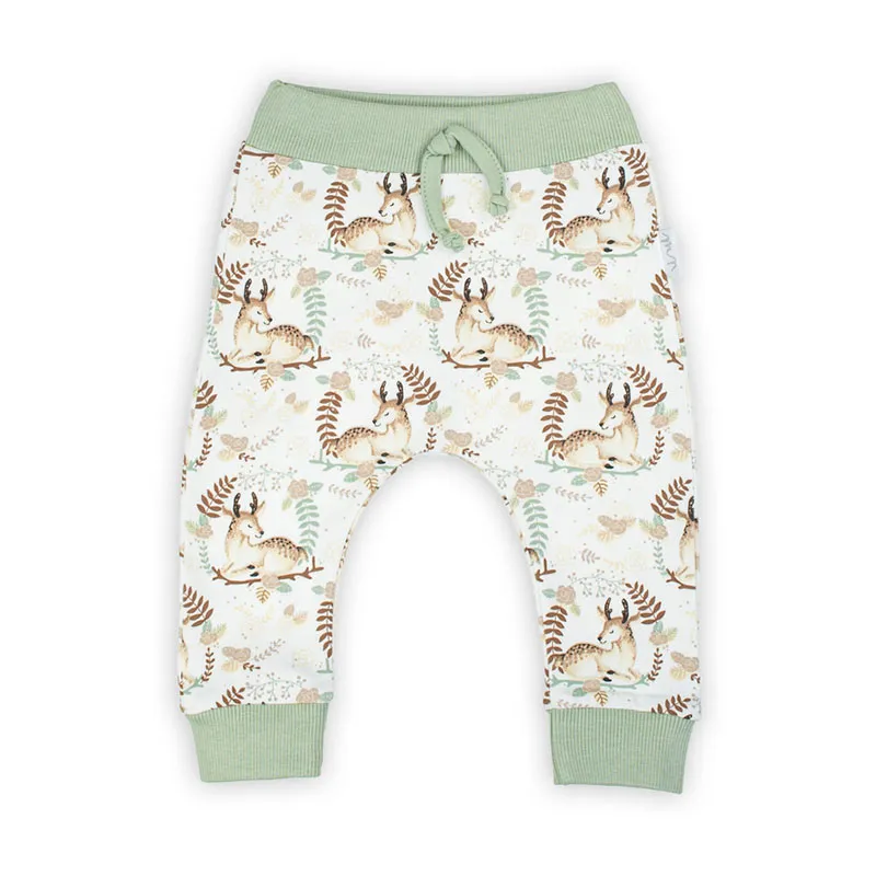 Pantalon Cerf - Crème/Vert-0