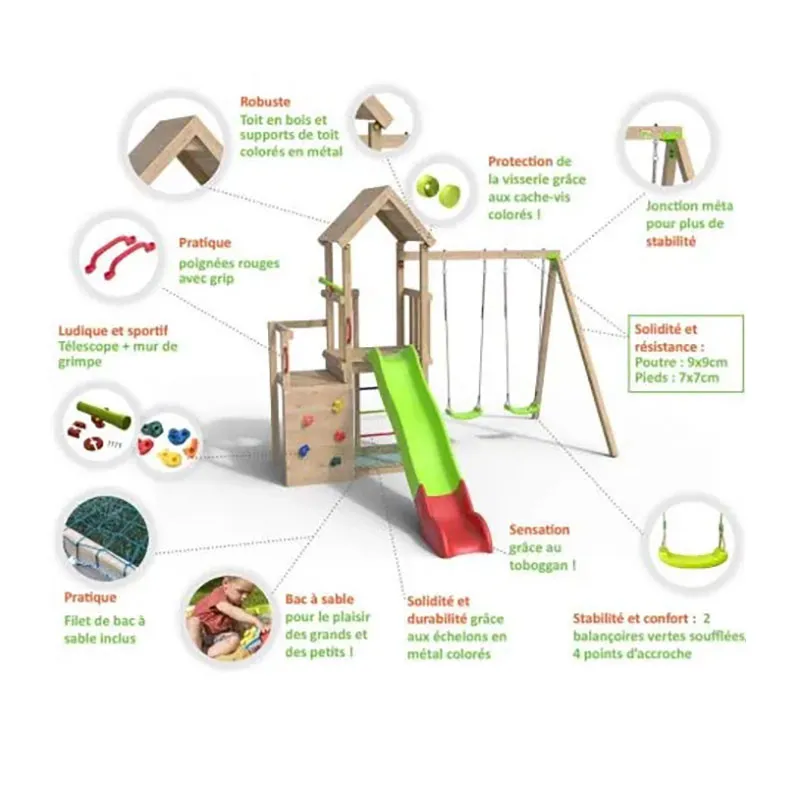 Aire de jeux Ultra Explorer 2,20m - 3+-4