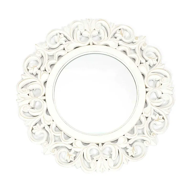 Miroir Bois sculpté Charme - ø60cm-0