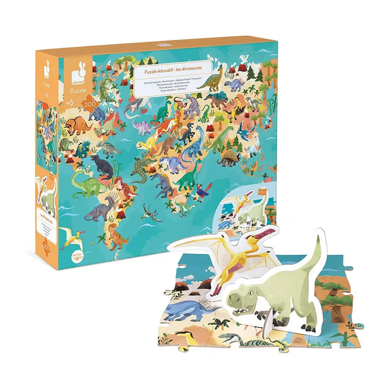 Puzzle 200pcs Dinosaures - 6+-6
