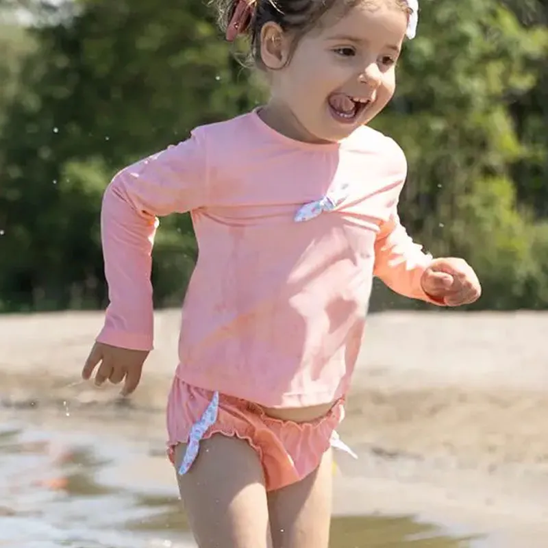 Culotte de bain Anti-UV Recyclé Margaux - Pêche-2