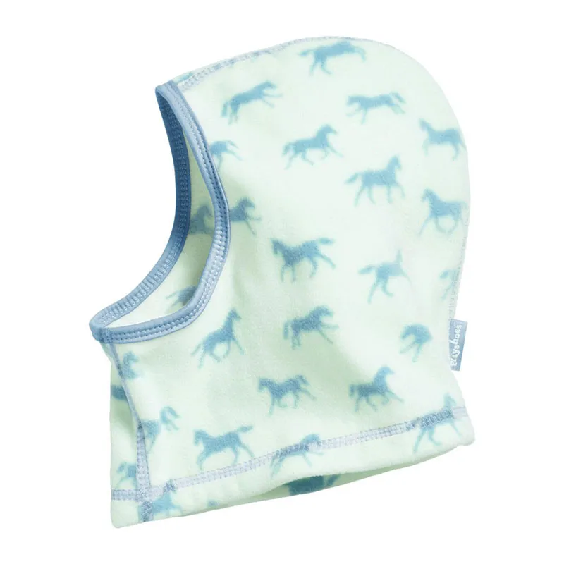 Cagoule polaire Chevaux - Turquoise-0