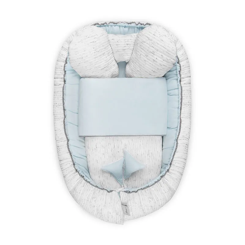 Couffin + Couv. Enzo Bleu - 85x85cm-0