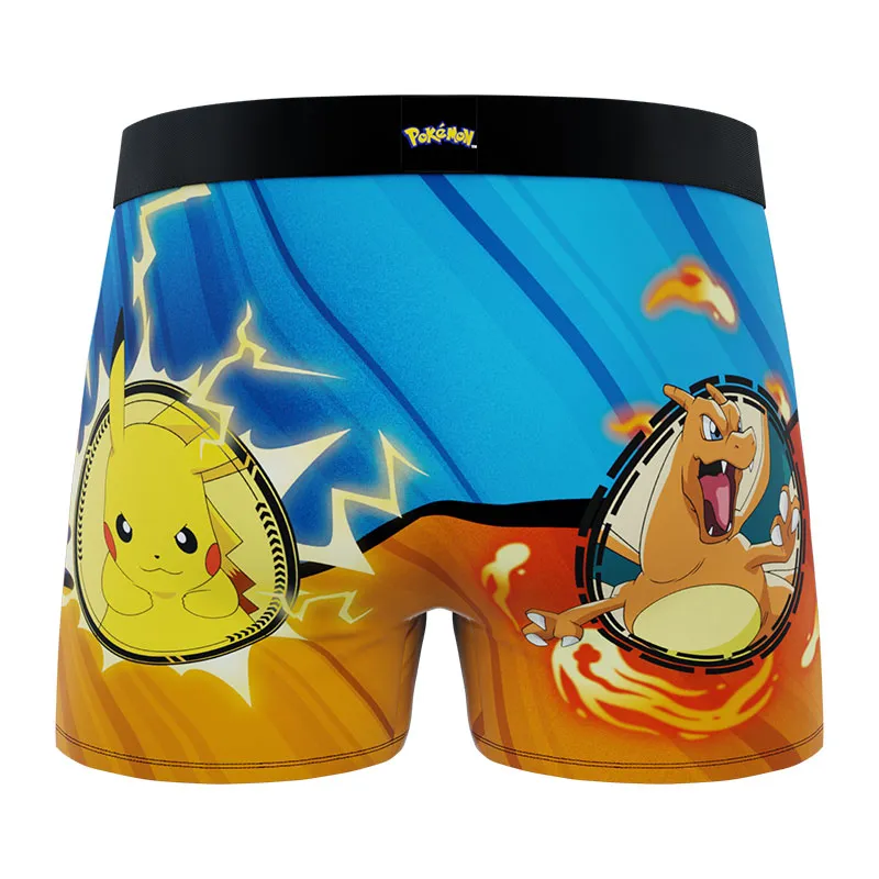 3 boxers enfant Pokémon Pikachu Pokeball - Orange/Jaune/Turquoise/Noir-6