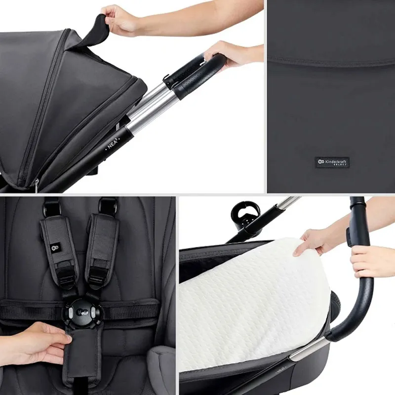 Poussette Compacte 2en1 Nea 2 Gris foncé - 0m+-13