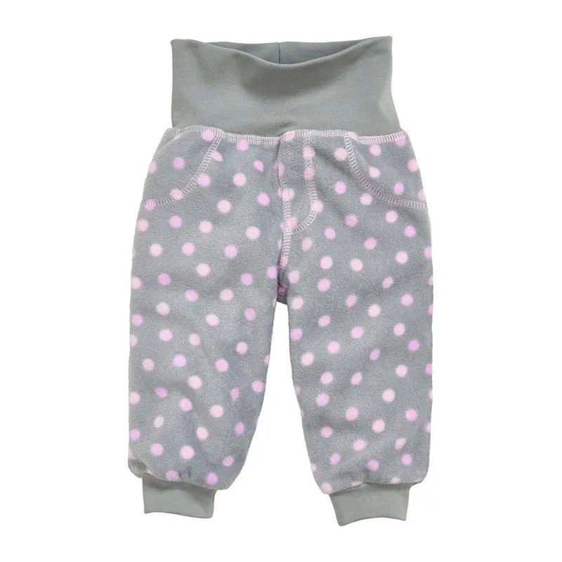 Jogging polaire bébé Pois - Gris-1