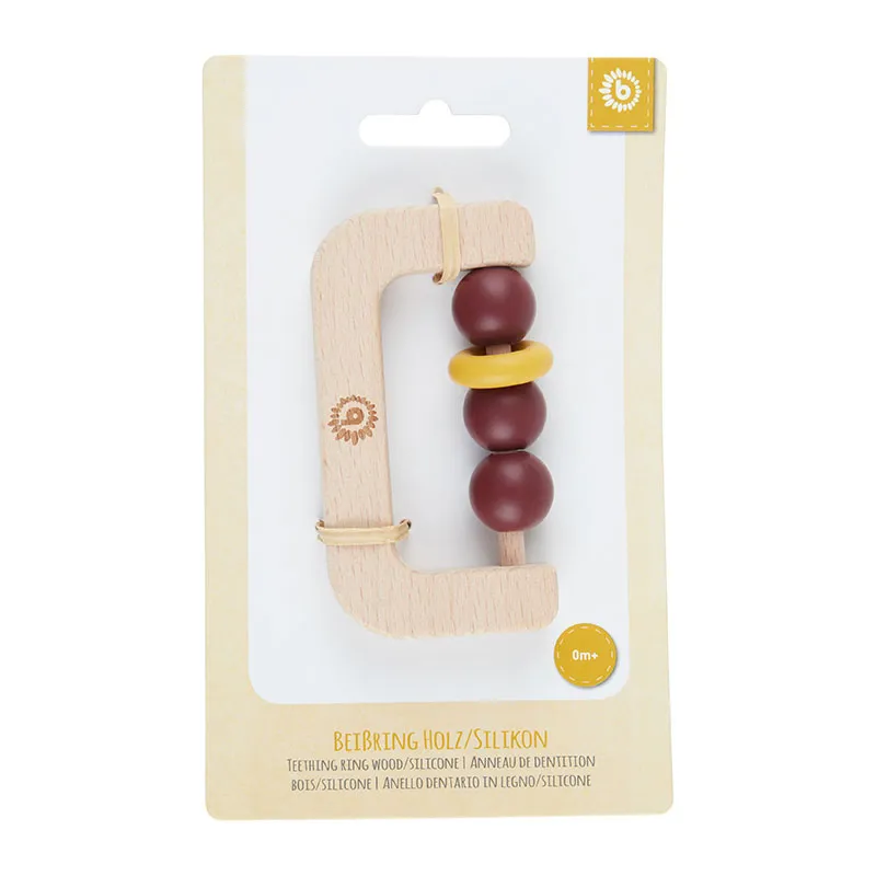 Anneau de dentition Bois/Silicone - 0m+-6