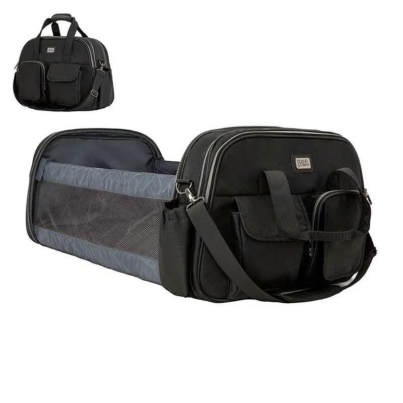 Couffin nomade/Sac à langer Pod Noir - 42x75cm-0