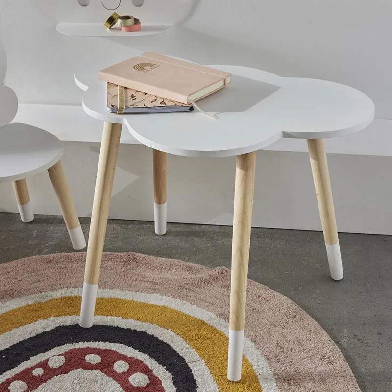 Table Nuage Bois La Tête dans les nuages - 60x60x44cm-0