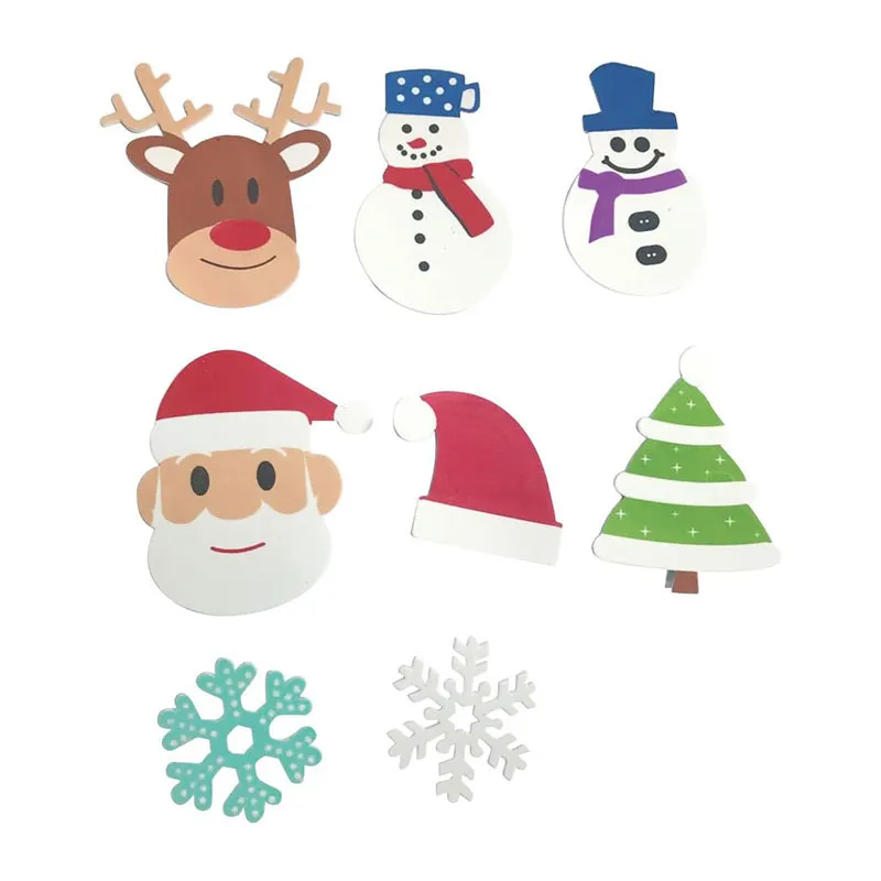 Stickers mousse Personnages de Noël - 50pcs-0