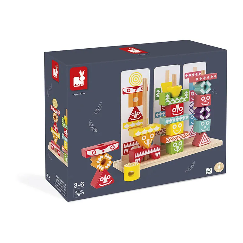 Jeu à empiler Edutotem 52pcs - 36m+-8