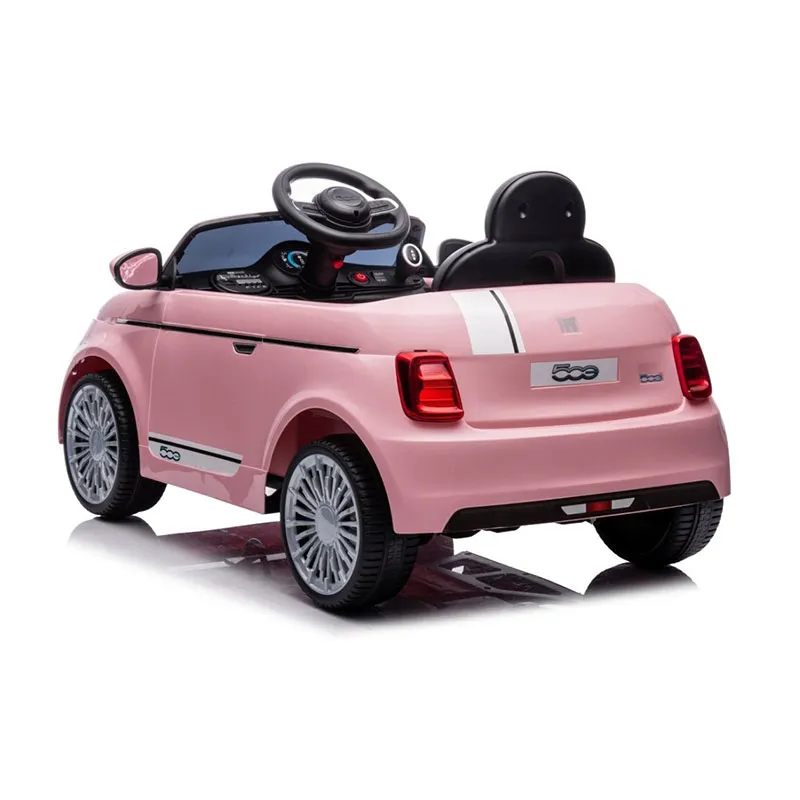 Voiture à batterie Fiat 500e Rose - 36m+-5