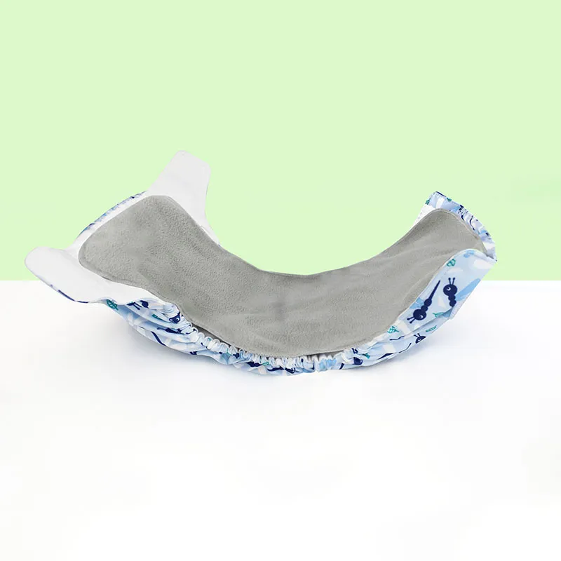 8 Voiles de protection couches lavables - Gris-5
